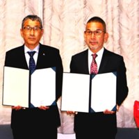 名古屋短期大学と佐屋高等学校の高大連携事業に関する協定調印式が行われました